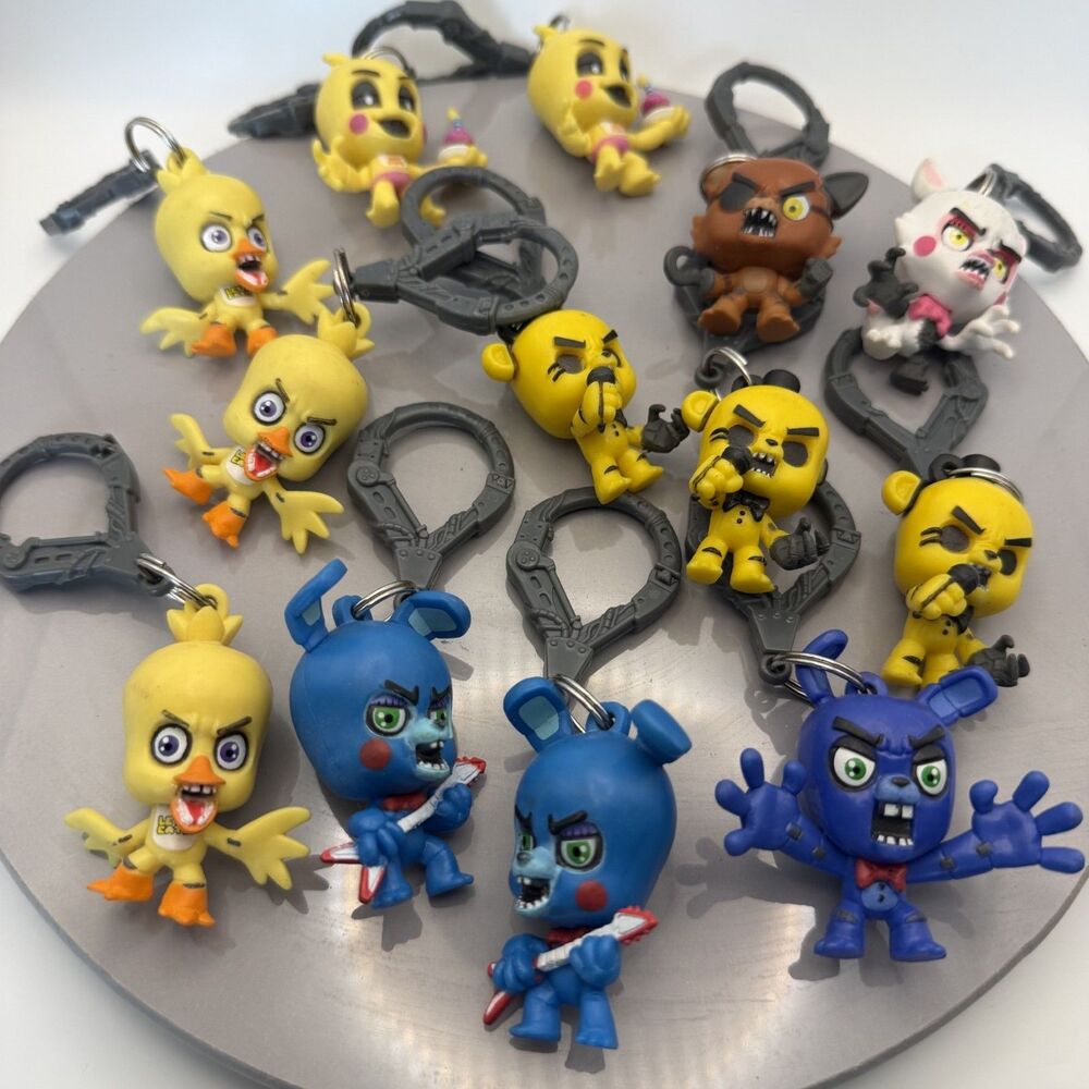 Funko Five Nights at Freddie's Bag Clips Backpack Hangers Keyrings Set of 13